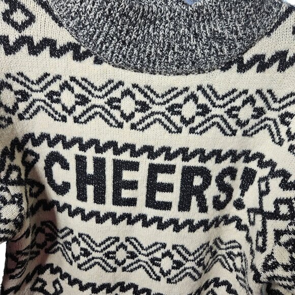 A New Day Cheers! XS Fair Isle Sweater Recycled Polyester Blend Womens Winter Wa - Picture 2 of 6
